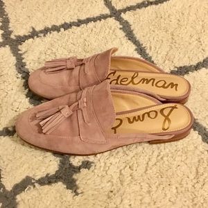 Sam Edelman size 6.5 Paris mauve mules like new